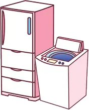 エアコン・冷蔵庫・洗濯機には消耗品があります